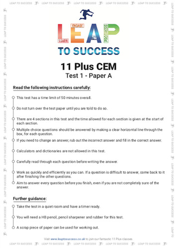 Eleven plus mock exam - 11+,