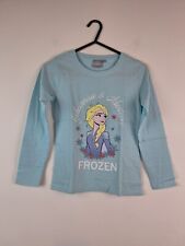 Frozen II Elsa Blue Long Sleeve Top Girls T-shirt Size 7-8y New