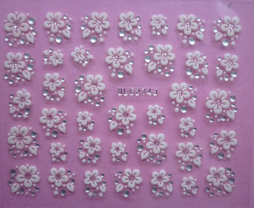 Nail art lace stickers - 3d,
