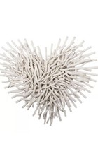 Driftwood Effect Heart White3D
