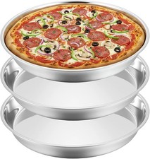 3 Pcs Deep Pizza Pans, 16"