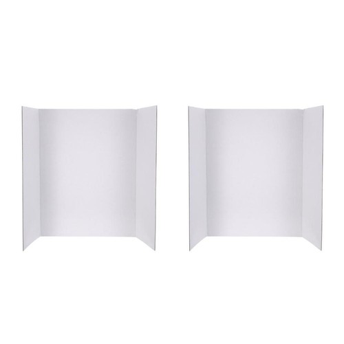 Reusable white tri fold - white,