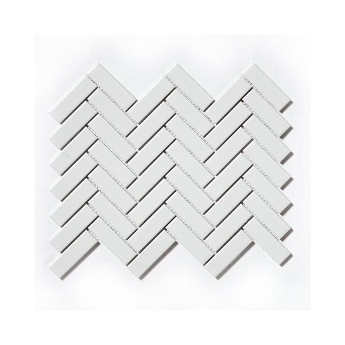 Reno herringbone white glossy - reno,