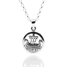 Viking Ship Pendant Sterling
