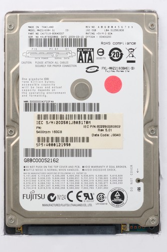 Fujitsu mhz2160bh 160gb - g1,