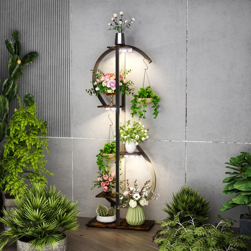 Tiered plant shelf - tiered,