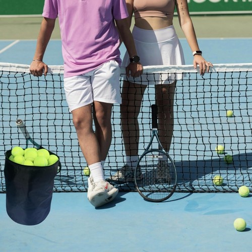 Collapsible tennis ball basket - tennis,