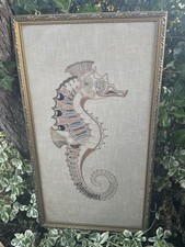 Vintage Framed Embroidered