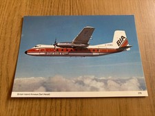 British Island Airways Handley Page Herald aircraft postcard