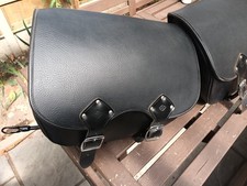 Harley Davidson softail slim blackline  OEM leather saddle bags panniers