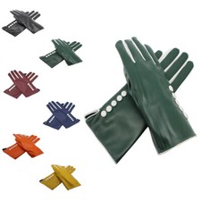 New Buttons Gloves Women Lady