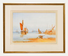 John Francis Branegan (1843-1909) - Framed Watercolour, Evening on the Medway