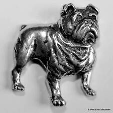 Bulldog Pewter Pin Brooch - British Hand Crafted - Churchill, English, American
