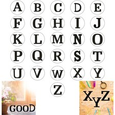 8cm Black Large Wooden Letters