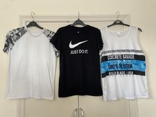 3 Boy's Tank/ T-Shirt Tops Age 12-14