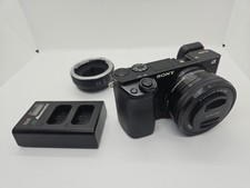 Sony A6000 Camera, 16-50mm Zoom Lens Kit and Canon EF adapter