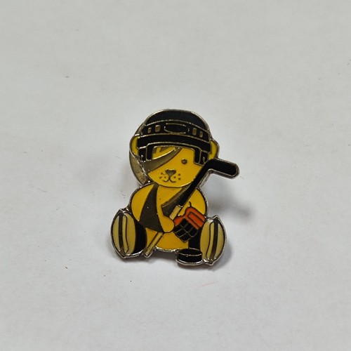 Pudsey style yellow bear - yellow, pin