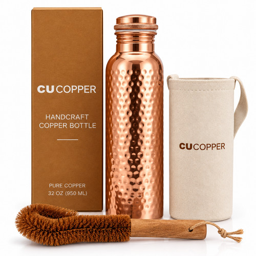 Pure copper water bottle - pure,