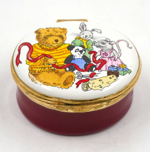 Lovely crummels enamel box - enamel,