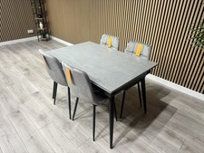 NEXT Sample - VERONA Marble Effect Extending Dining Table + 4 x Chairs RRP £1799