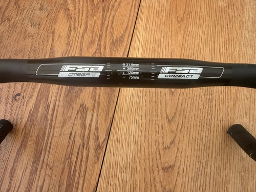 Fsa omega 38cm handlebars - 38cm,