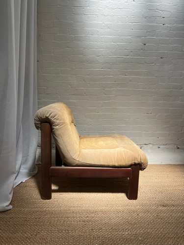 70s cream suede modular - 70s,