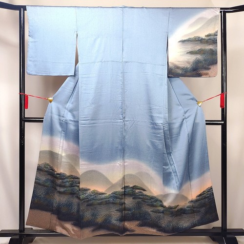 Vintage japanese silk kimono - vintage,