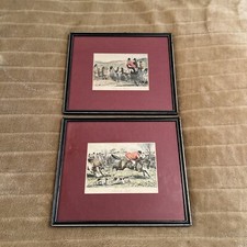 Pair Of Vintage Hunting Scene