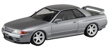 Aoshima 1/32 Snap Painted Kit R32 GT-R custom wheels Silver JP 10711