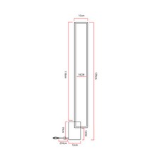 Tall LED Floor Lamp Reading Standing Spiral Lamp Cool White LED Modern Room Lamp