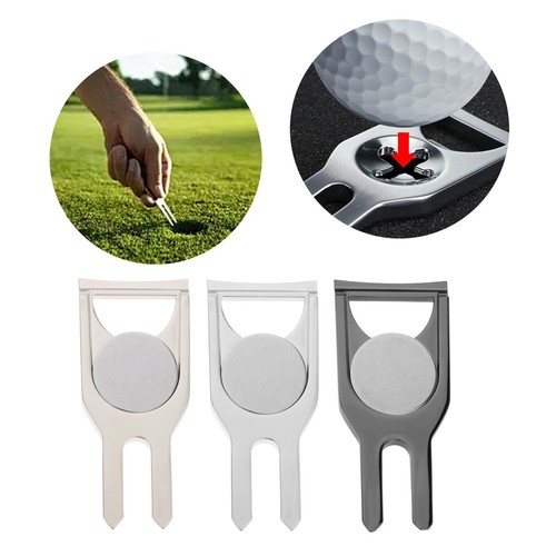 Portable golf divot tool with - divot,