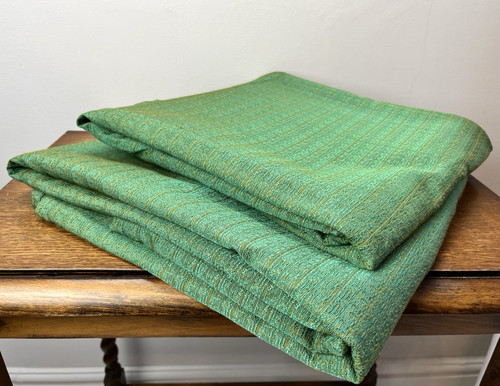 Vintage green barkcloth - vintage,