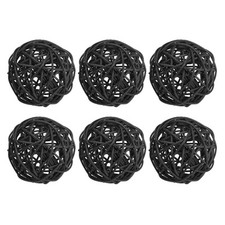 6 Pcs 3" Wicker Rattan Balls