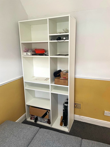 Ikea vihals white shelving - ikea,