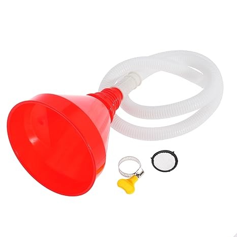 Wide mouth oil funnel with - mouth,