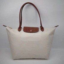 Longchamp Large Paper White Tote Bag 1899