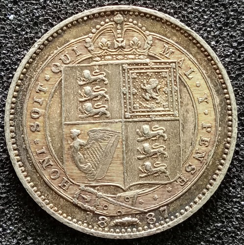 1887 victoria silver shilling - 1887,
