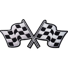 Checkered Flag Embroidered