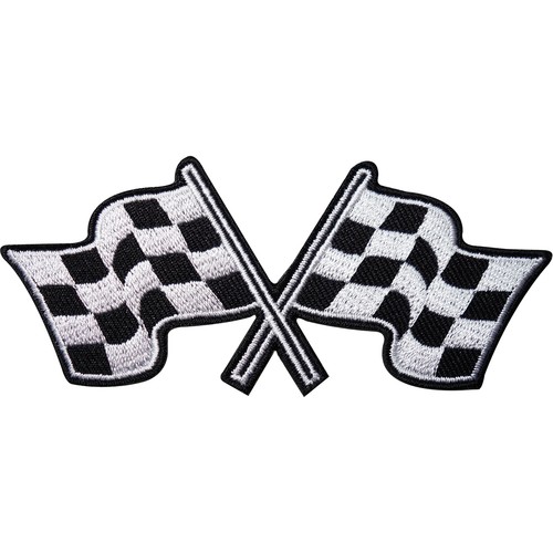 Checkered flag embroidered - flag,