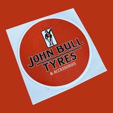 John Bull Tyres vintage Vinyl sticker Classic Car Austin Healy Mini Cooper Capri