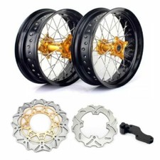 3.5 4.25 17" Wheel Rim Hub Discs Disks RMZ 250 07-22 RM-Z 450 05-22 Supermoto