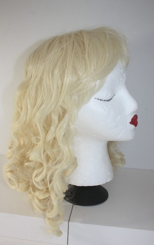 Long light blonde curly - long,