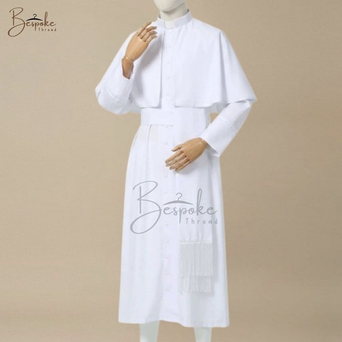 Men white summer cassock - summer, with
