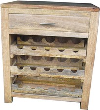 Wine rack cabinet  mango furniture solid wood