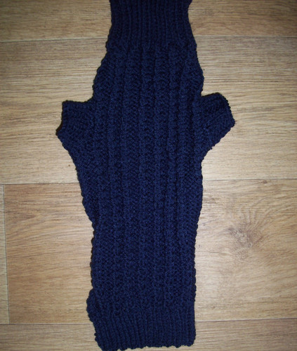 Brand new hand knitted ribbed