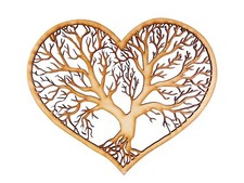 Wooden MDF Heart Tree #2 craft