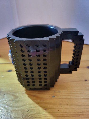 Build brick lego black - black, mug
