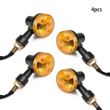 4x Indicator Lamp Turn Signal-Amber Motorcycle Turn Signal Amber Lights