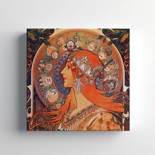 Alphonse mucha zodiac - alphonse,