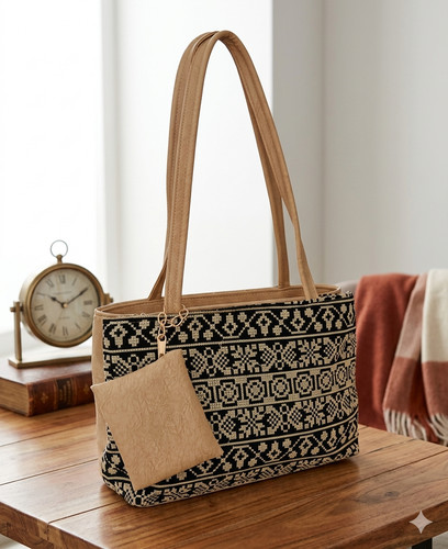 Boho chic geometric print - boho-chic, tote